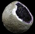 Dark Amethyst Crystal Geode - Top Quality #37286-3